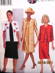 3079 EZ LINED SS-LS OPEN JACKET,DRESS SLVS OR NOT PATTERN 8-24